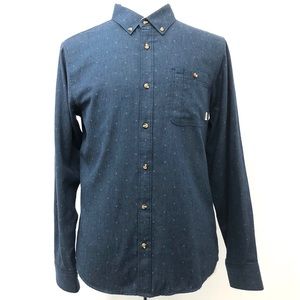 Vans men’s button down Navy Blue Dress Shirt